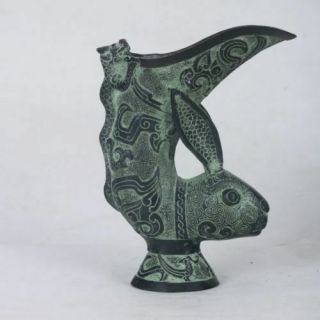 Exquisite China Bronze Handwork Carved The Rabbit Cup（a Kind Of Drink Wine Tool)