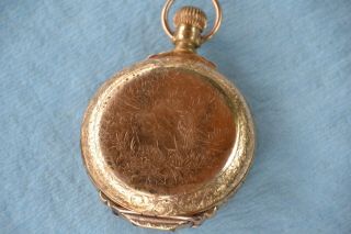 Antique Dueber Box Hinge Pocket Watch Case s18 14k Gold Filled Parts Not Scrap 4