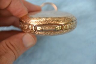Antique Dueber Box Hinge Pocket Watch Case s18 14k Gold Filled Parts Not Scrap 5