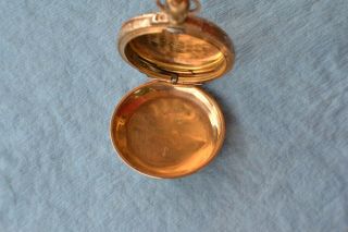Antique Dueber Box Hinge Pocket Watch Case s18 14k Gold Filled Parts Not Scrap 8