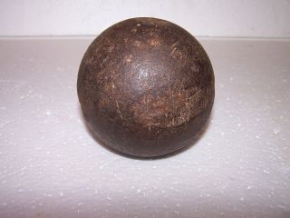 Vintage Civil War Era Cannon Ball Cannonball 3.  5 Inches 6.  7 Lbs
