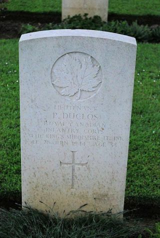 Canada WWII Memorial Medal Battle of Normandy Lieutenant P.  Duclos June 28,  1944 7