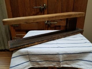 6/14) Vintage Antique Wood Sleeve Ironing Board Primitive Decor Farm Laundry 20 "
