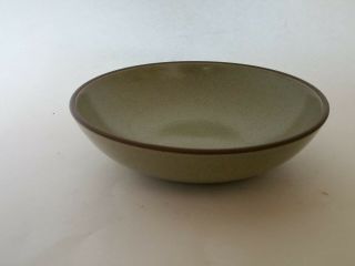 Mid Century Modern Edith Heath Pottery Sandalwood Green Cereal Bowl Stoneware