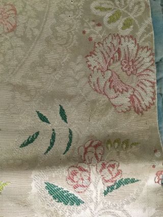 18 Th Century English Silk Panel.  spitalfields. 3