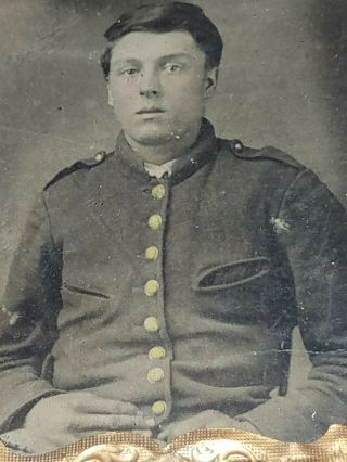 Rare 1860s Civil War Cased Image Of A Soldier