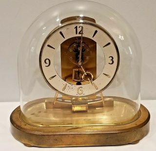 Kundo Kieninger & Obergfell Dome Clock 6 Jewel Germany Vintage As - Is