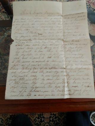 Civil War Letter To Coleman Duncan From Pulaski Tennesseejanuary 11th 1864 3