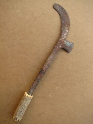 Antique Primitive Hand Wrought Corn Sugar Beet Machete Knife Farm Tool 19th