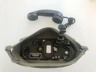 Vintage Military Army Ta - 312/pt Field Phone Radio Telephone Field Gear Hand Set