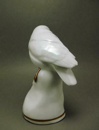 ART DECO KARL ENS VOLKSTEDT GILDED PORCELAIN KINGFISHER BIRD 1920 5