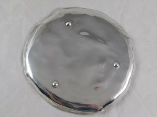 Art Nouveau Cast Silver? Plate Pin Tray Child & Butterfly Signed A.  W.  D 4