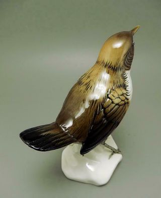FINE KARL ENS PORCELAIN FIGURINE OF A WHITE THROATED DIPPER BIRD OF NORWAY 5