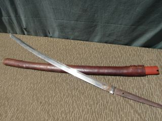 Wwii Gi Usmc Bring Back Japanese Battle Sword & Leather Covered