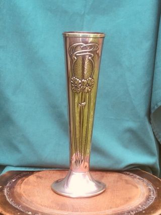 Art Nouveau Arts & Crafts Brass And Copper Vases,  signed Beldray 4