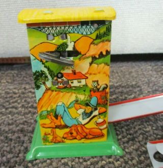 VINTAGE WIND UP TIN LITHO UNIQUE ART MFG HILLBILLY EXPRESS AND BOX 4