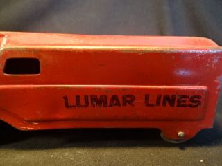 Old Vtg Pressed Steel Marx Lumar Lines Pennsylvania RR Train P.  R.  R.  2785 Toy 5