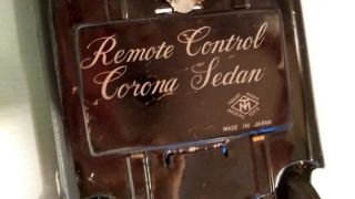 RARE VINTAGE 50 ' s Remote Control CORONA SEDAN MT / Masudaya with Winkers W/ Box 8