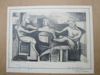 S S LANCASHIRE Sailor ' s Drawing c.  1940 - SYDNEY To MANNUS - Modernism 2