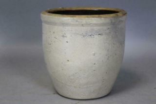19th C Pennsylvania Glazed Stoneware Preserves Jar In Color