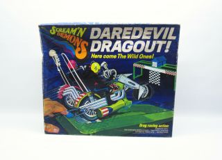 1971 Hasbro Scream’n Demons Daredevil Dragout Box Both Choppers
