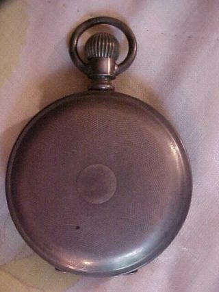 Antique Pocket Watch American Watch Co.  Waltham Coin Silver Case 1883