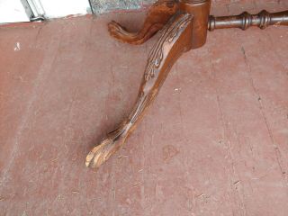 Vintage Mahogany Coffe Table Duncan Phyfe Claw Feet 4