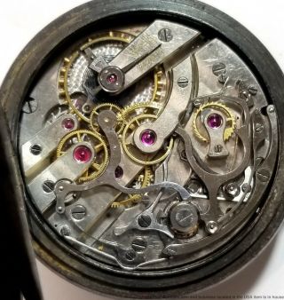 Doctors Chronograph Girard Perregaux Pulsations Enamel Dial Pocket Watch To Fix 4