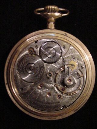 1901 WALTHAM APPLETON TRACY & CO.  Model 1892 18S Pocket Watch For Repair/Parts 3