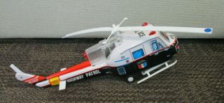 VINTAGE TN MADE IN JAPAN BATTERY OPERATED HIGHWAY PATROL HELICOPTER 7