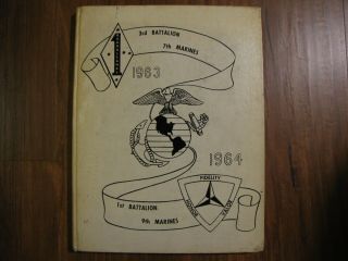 1963 1964 Us Marine Corps Tour Yearbook Okinawa 1st Battalion 9th Marines 3rd 7