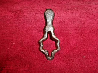 Antique Civil War Era Button Polishing Tool,  Iron Or Lead