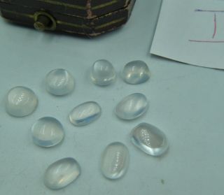 No.  1 Of 3 Listed - Art Deco Era Group Of ' 10 ' Natural MOONSTONE Stones. 3