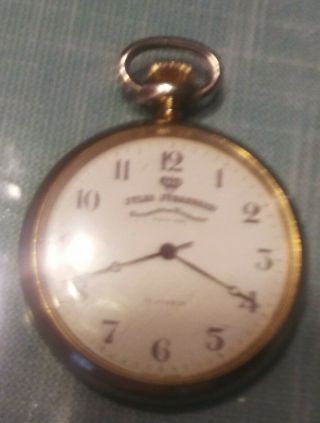 Vintage Jules Jurgerson Pocket Watch 17 Jewels