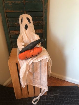 Primitive Halloween Ghost Doll Spooky