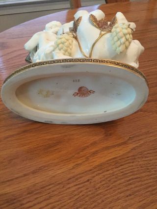 Antique Moore Brothers Porcelain Cherub Dish 4