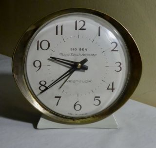 Vintage 1964 Westclox Big Ben Magic Touch - Repeater Alarm Clock Made In Canada