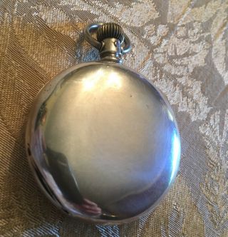 18 Size South Bend Coin Silver Pocket Watch 2