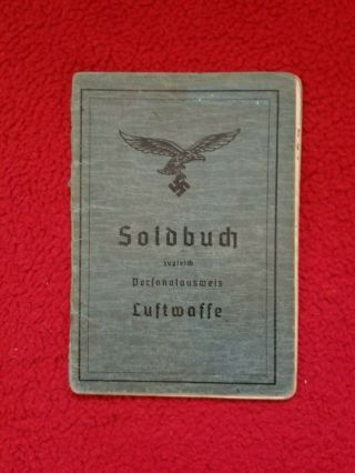 WWII Soldbuch Luftwaffe with Case 2