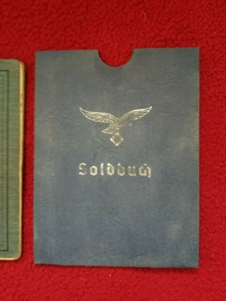 WWII Soldbuch Luftwaffe with Case 8