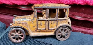 Antique Vintage Cast Iron Hubley Arcade Toy Taxi Car 1920s