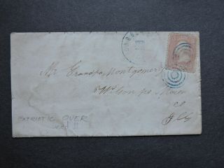 1864 Civil War Patriotic,  Soldier Letter Re Confederates Makanda/carbondale/macon