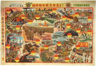 WWII SINO - JAPANESE WAR PROPAGANDA SUGOROKU CHINA JAPAN WAR SHANGHAI NANKING 2