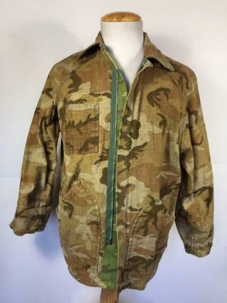 VINTAGE VIETNAM MITCHELL REVERSIBLE CAMO JACKET SHIRT SIZE SMALL / MED 3