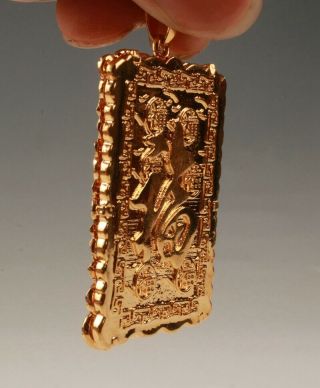 UNIQUE PLACER - GOLD IN VIETNAM PENDANT HOLY DRAGON STATUE AMULET DECORATION 4