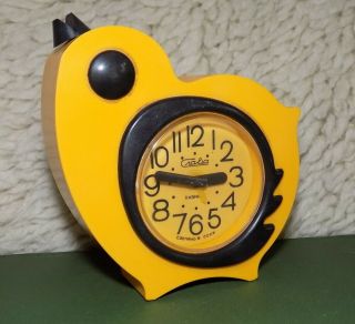 Vintage Mechanical Alarm Clock Slava 11 Jewels Russian Ussr Soviet 1980s 26619