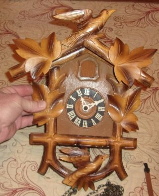Antique Vintage German Cuckcoo Clock Primitive Decor Display