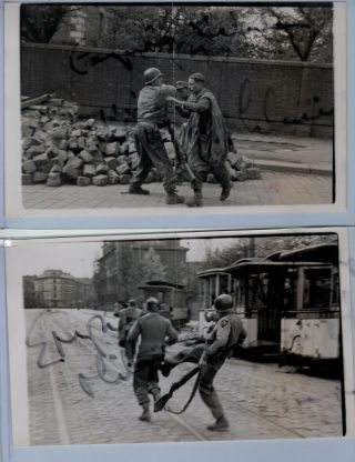 SERIES PHOTOS WW2 US & GERMAN POW TROOPS LEIPZIG 1945 ROBERT CAPA 3