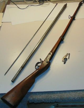 Springfield Model 1795 Type Ii Musket Stock,  Barrel & Parts Dated 1814