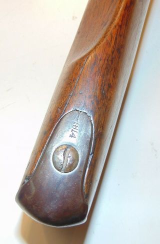 Springfield Model 1795 Type II Musket Stock,  Barrel & Parts Dated 1814 9